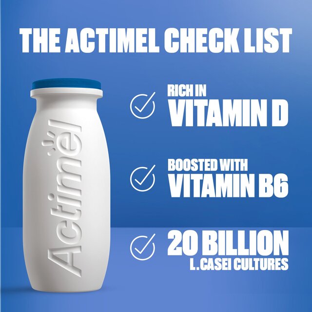 Actimel Strawberry Immune Support Yoghurt Drink Multipack thumbnail 5