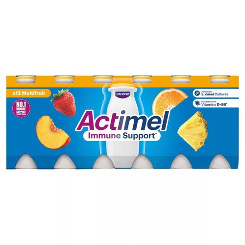 Actimel Multifruit Immune Support Yoghurt Drink Multipack thumbnail 2