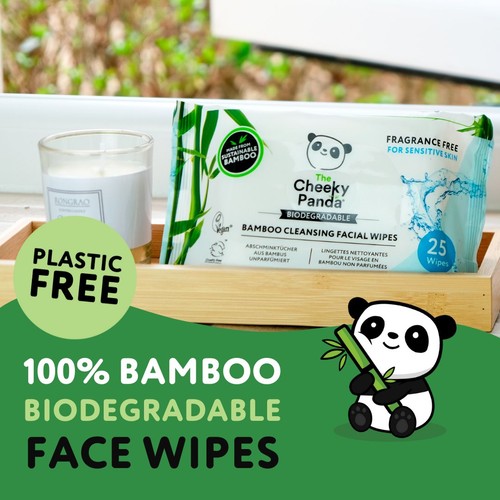 The Cheeky Panda Bamboo Facial Cleansing Wipes Rose Scented thumbnail 3