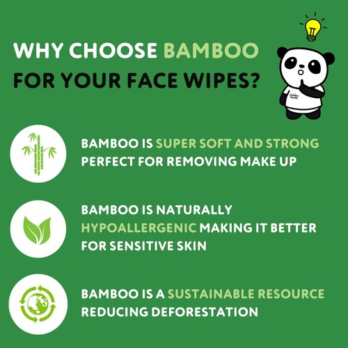 The Cheeky Panda Bamboo Facial Cleansing Wipes Rose Scented thumbnail 6