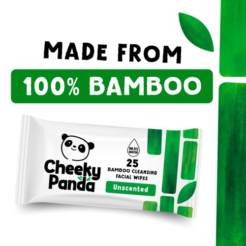 The Cheeky Panda Bamboo Facial Cleansing Wipes Unscented thumbnail 6