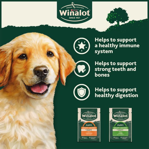 Winalot Meaty Chunks Puppy Mixed in Gravy Wet Dog Food  thumbnail 3