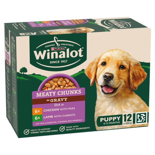Winalot Meaty Chunks Puppy Mixed in Gravy Wet Dog Food  thumbnail 8