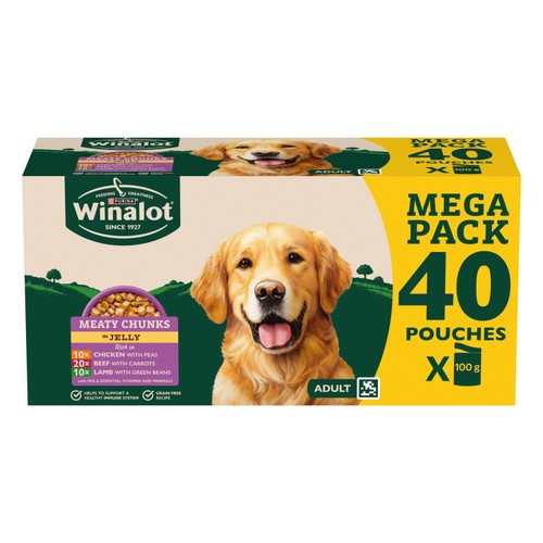 Winalot Meaty Chunks Mixed in Jelly Wet Dog Food