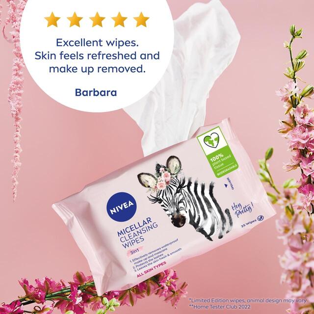NIVEA Biodegradable 3 in 1 Micellair Micellar Cleansing Face Wipes thumbnail 7