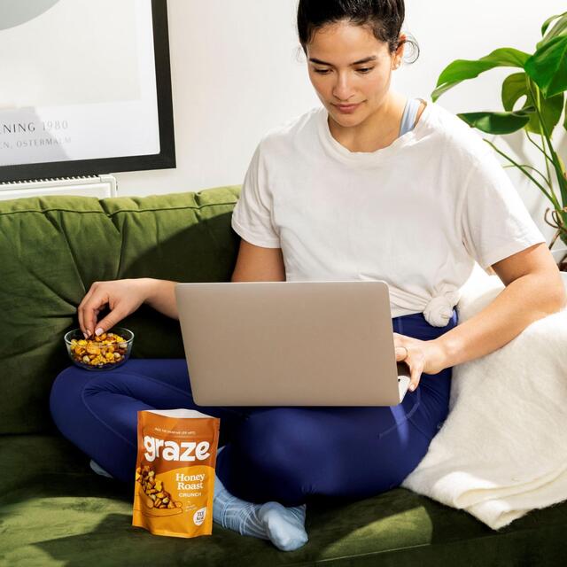 Graze Honey Roast Crunch Sharing Bag Snack thumbnail 3