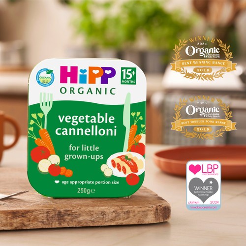 HiPP Organic Vegetable Cannelloni Toddler Tray Meal 15+ Months thumbnail 7