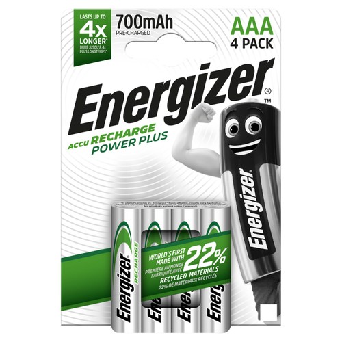 Energizer Power Plus AAA Rechargeable Batteries