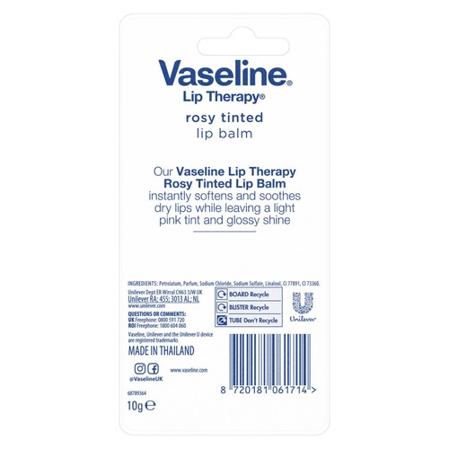 Vaseline Rosy Tinted Lip Balm thumbnail 2