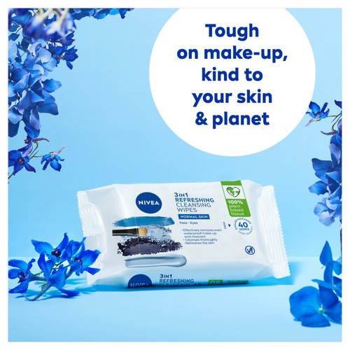 NIVEA Biodegradable Cleansing Face Wipes for Normal Skin  thumbnail 2