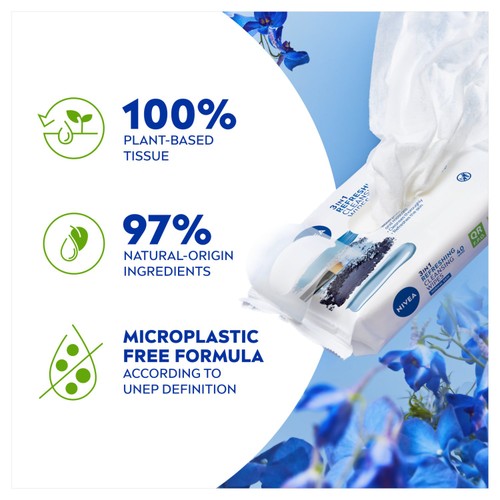 NIVEA Biodegradable Cleansing Face Wipes for Normal Skin  thumbnail 3