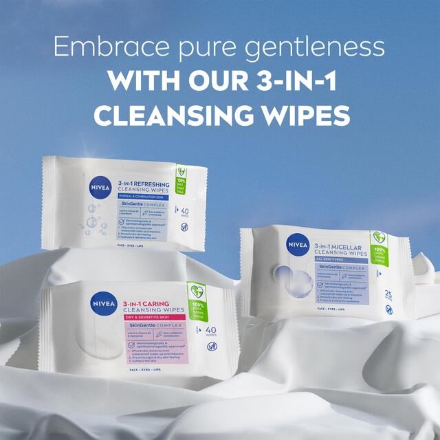 NIVEA Biodegradable Cleansing Face Wipes for Normal Skin  thumbnail 5