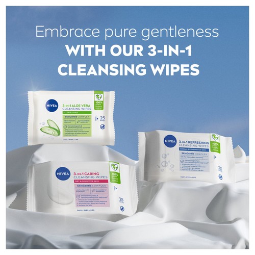 NIVEA Naturally Good Organic Aloe Vera Face Cleansing Wipes  thumbnail 4