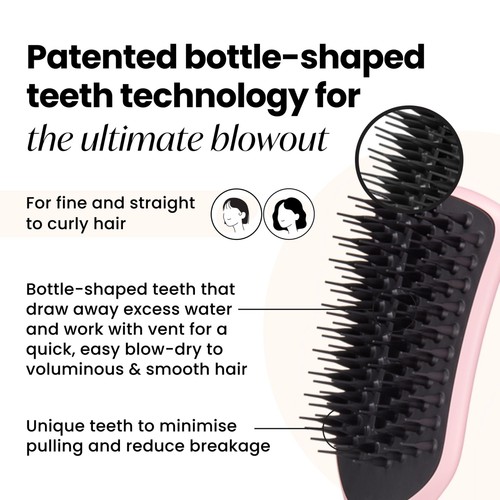Tangle Teezer Easy Dry & Go Vented Hairbrush, Tickled Pink thumbnail 2