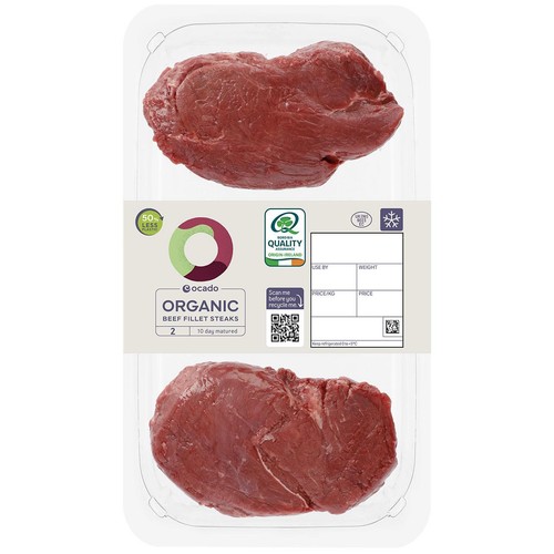 Ocado Organic 2 Beef Fillet Steaks thumbnail 2