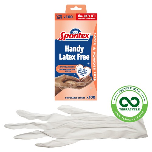 Spontex Handy Latex Free Disposable Gloves thumbnail 2
