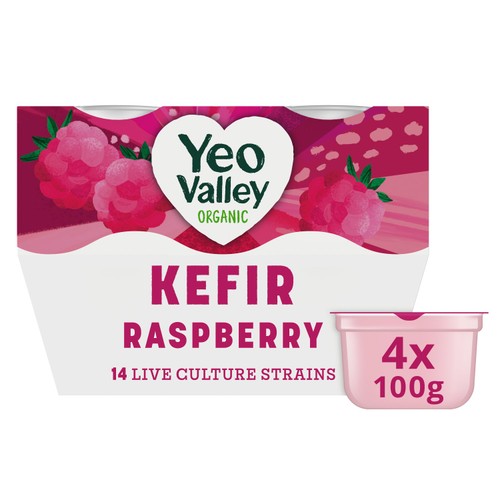 Yeo Valley Organic Raspberry Kefir Yogurt