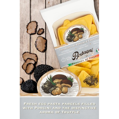 Bertagni Porcini Mushroom and Truffle Triangoli thumbnail 2