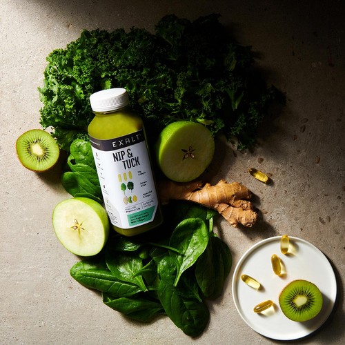 EXALT Nip & Tuck Cold-Pressed Green Juice with Collagen thumbnail 5