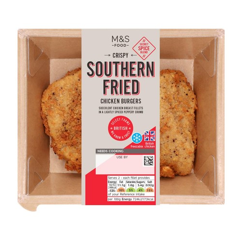 M&S Southern Fried Chicken Burgers thumbnail 2