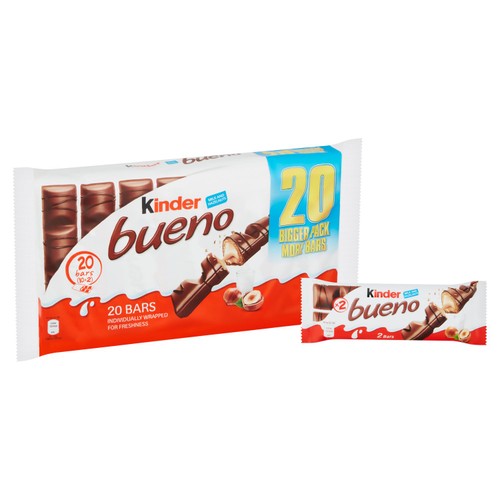 Kinder Bueno Milk Chocolate & Hazelnut Bars Multipack thumbnail 6