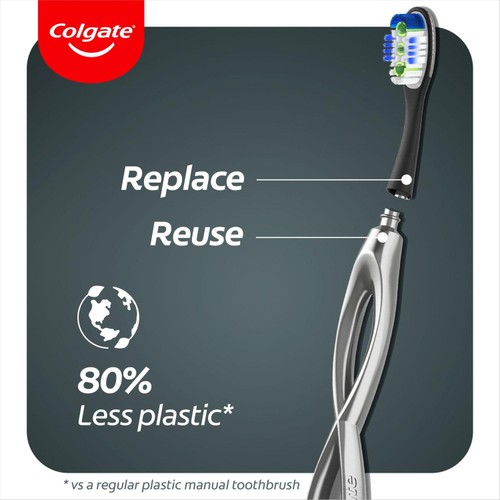 Colgate Link Deep Clean Soft Replaceable Head Manual Toothbrush Starter Kit thumbnail 5