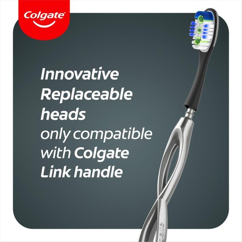 Colgate Link Deep Clean Soft Replaceable Head Manual Toothbrush Starter Kit thumbnail 6