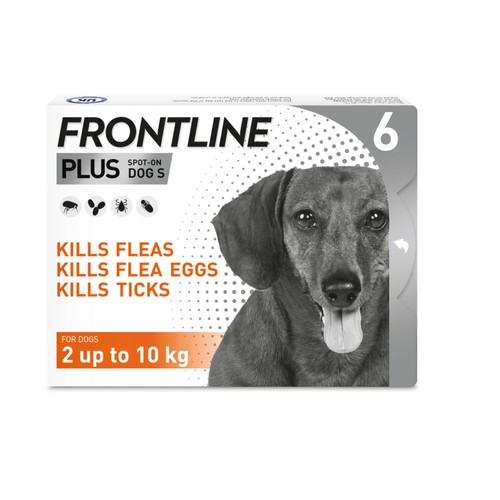 FRONTLINE Plus Flea & Tick Treatment Small Dog 2-10kg