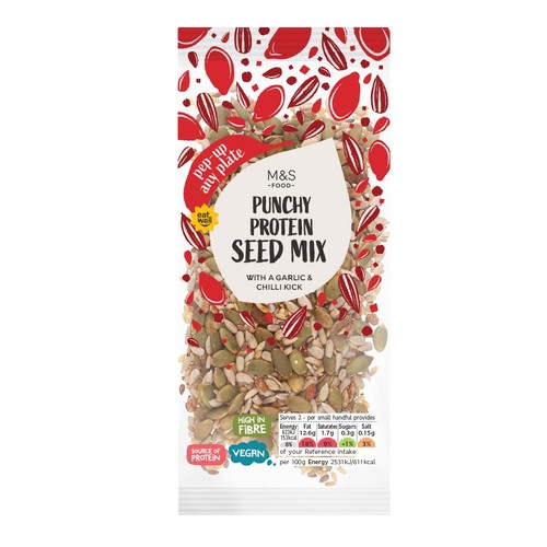 M&S Protein Seed Mix with Garlic & Chilli Seasoning Topper thumbnail 2