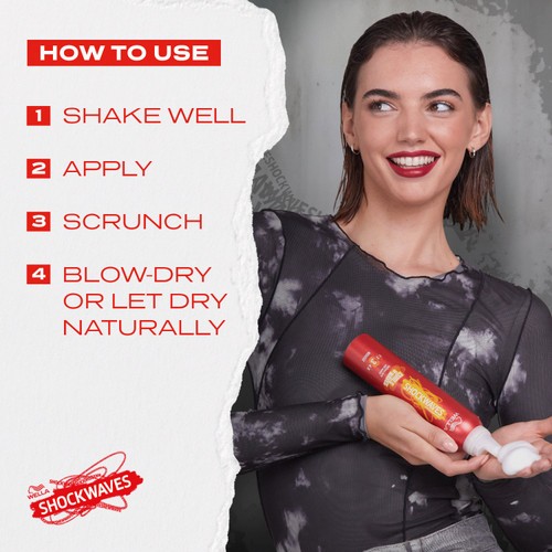 Wella Shockwaves Curls and Waves Mousse thumbnail 2