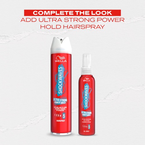 Wella Shockwaves Ultra Strong Power Hold Gel Spray thumbnail 2