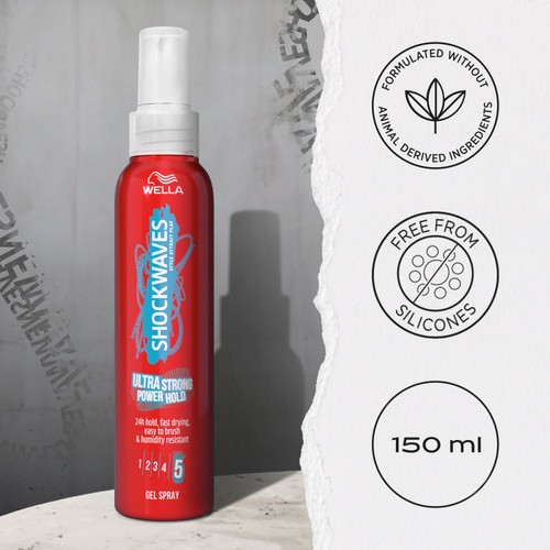 Wella Shockwaves Ultra Strong Power Hold Gel Spray thumbnail 6