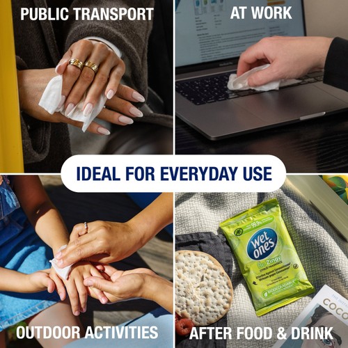 Wet Ones Be Zingy Biodegradable Antibacterial wipes thumbnail 4