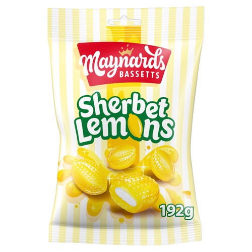 Maynards Bassetts Sherbet Lemons Sweets Bag thumbnail 2
