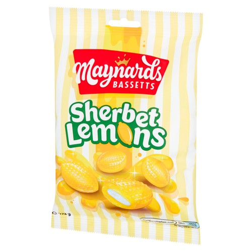 Maynards Bassetts Sherbet Lemons Sweets Bag thumbnail 3