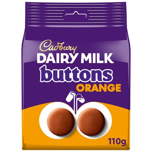 Cadbury Dairy Milk Orange Chocolate Giant Buttons Bag