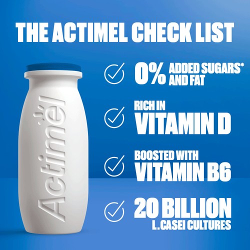 Actimel Strawberry Fat Free Immune Support Yoghurt Drink Multipack thumbnail 6