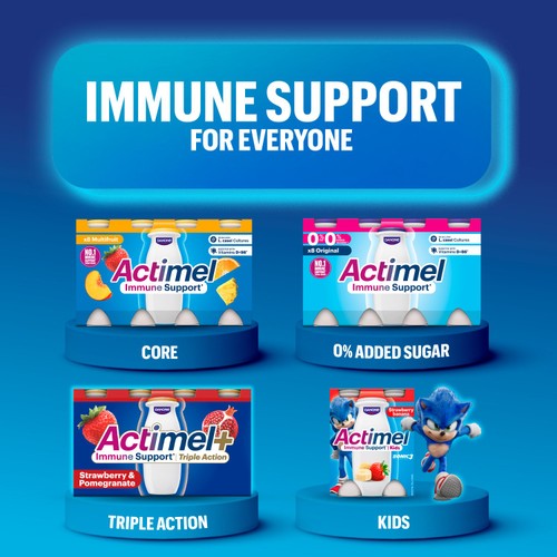 Actimel Strawberry Fat Free Immune Support Yoghurt Drink Multipack thumbnail 9