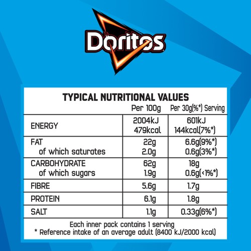 Doritos Cool Original Tortilla Chips Multipack Crisps thumbnail 3