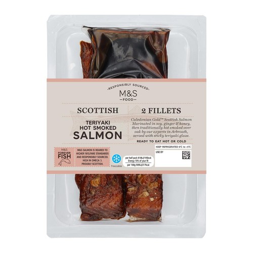 M&S Scottish Hot Smoked Teriyaki Salmon thumbnail 2