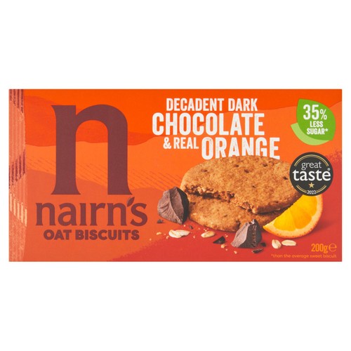 Nairn's Dark Chocolate & Orange Oat Biscuits