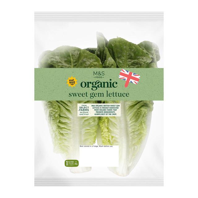 M&S Organic Sweet Gem Lettuce  thumbnail 2