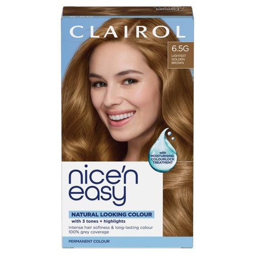 Clairol Nice'n Easy Hair Dye, 6.5G Lightest Golden Brown