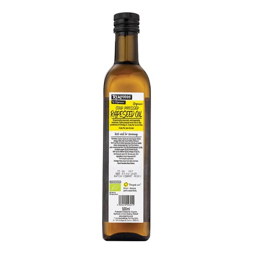 Realfoods Organic Virgin Rapeseed Oil thumbnail 3