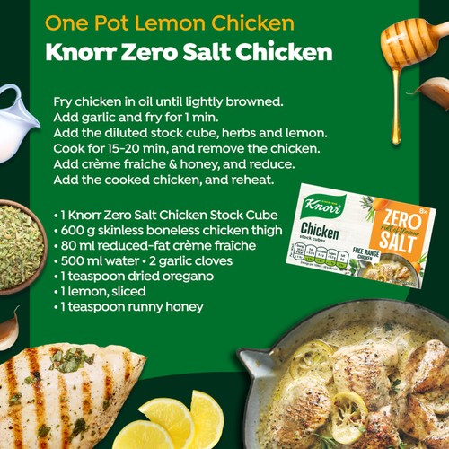 Knorr 8 Chicken Zero Salt Stock Cubes thumbnail 4