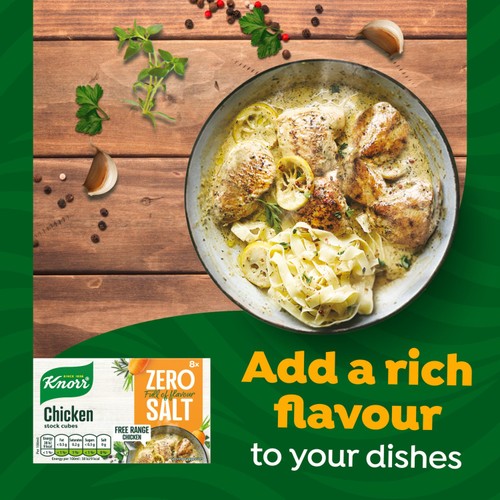 Knorr 8 Chicken Zero Salt Stock Cubes thumbnail 6