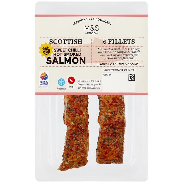 M&S Scottish Sweet Chilli Hot Smoked Salmon thumbnail 3
