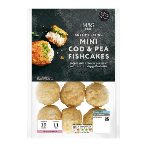 M&S Mini Cod & Pea Fishcakes Frozen thumbnail 2