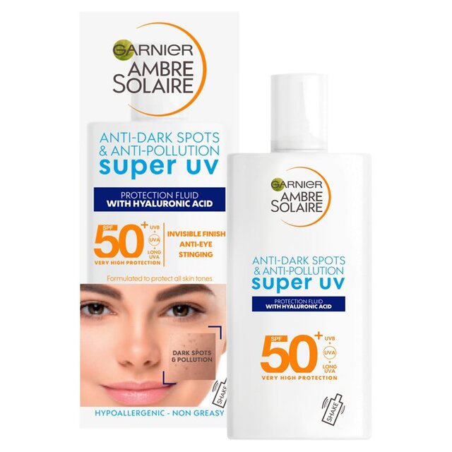 Ambre Solaire SUPER UV Face Sunscreen Fluid SPF50+ thumbnail 2