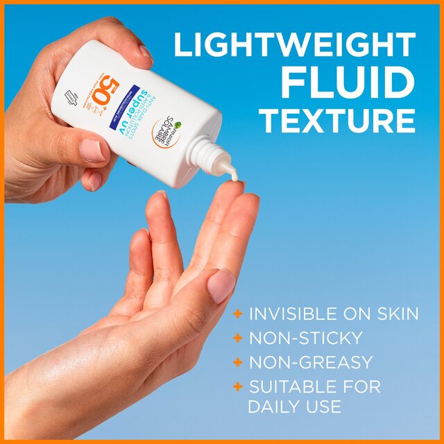 Ambre Solaire SUPER UV Face Sunscreen Fluid SPF50+ thumbnail 3